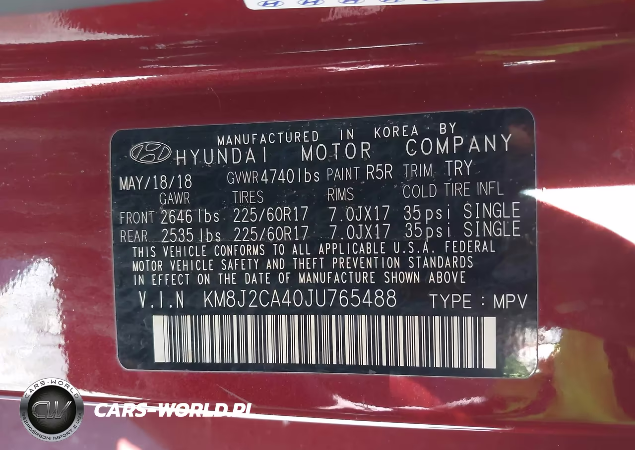 2018 Hyundai Tucson Se VIN:KM8J2CA40JU765488 - 9