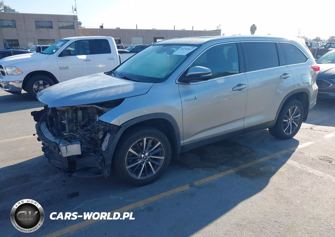 2019 Toyota Highlander Hybrid Xle VIN:5TDJGRFH8KS072520 - 2