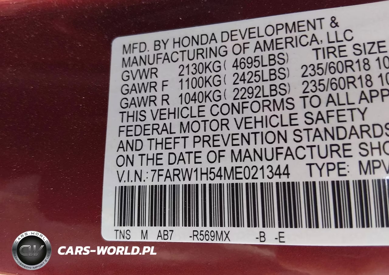 2021 Honda Cr-V 2Wd Ex VIN:7FARW1H54ME021344 - 9