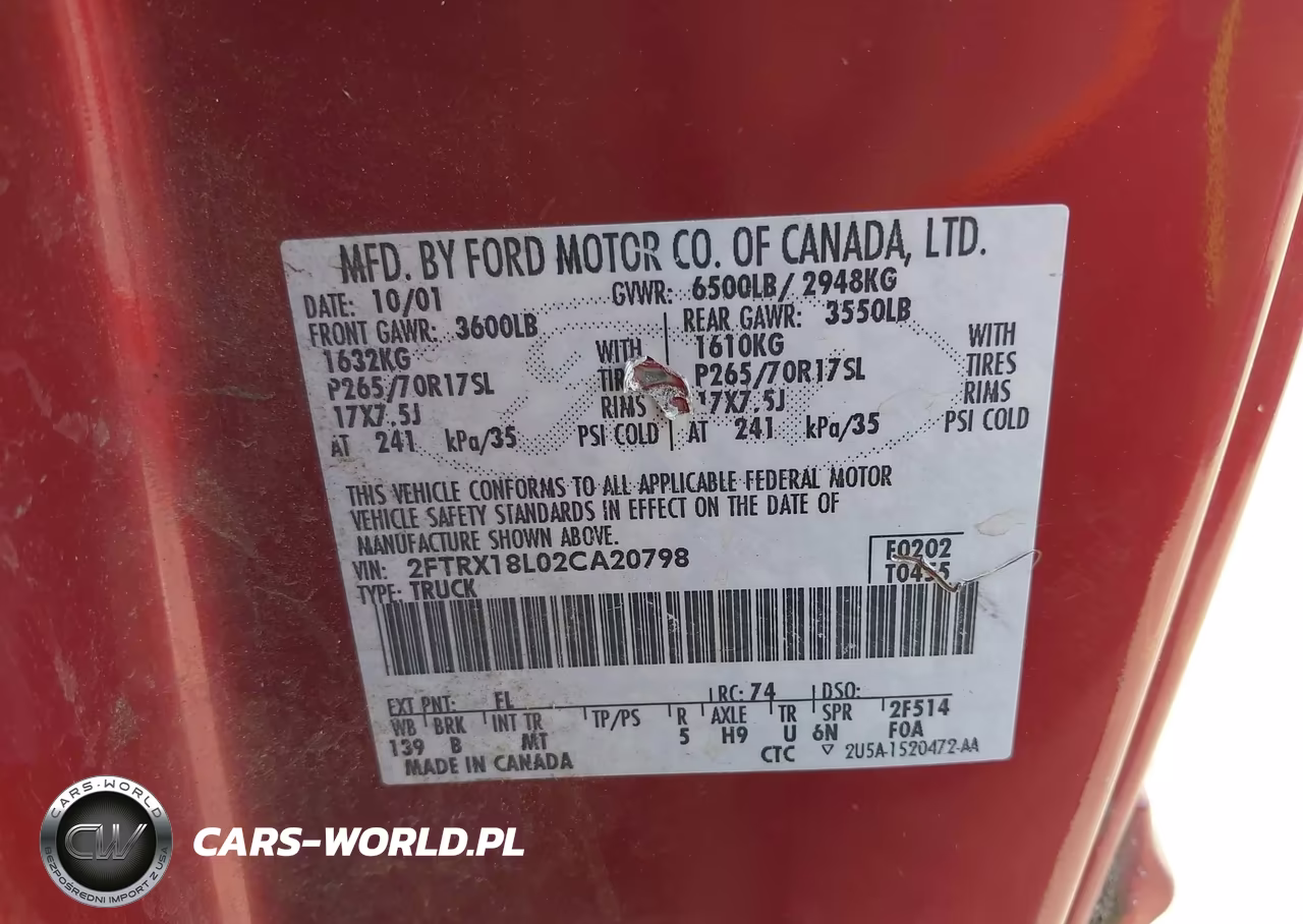 2002 Ford F-150 Lariat-Xl-Xlt VIN:2FTRX18L02CA20798 - 9