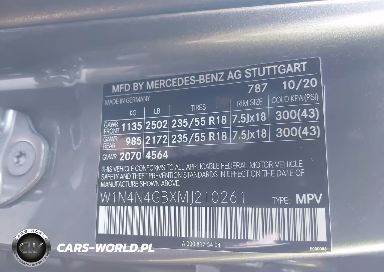 2021 Mercedes-Benz Gla 250 VIN:W1N4N4GBXMJ210261 - 9