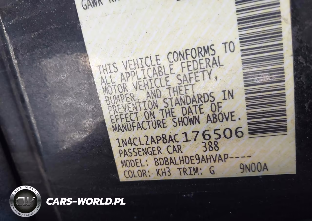2010 Nissan Altima Hybrid VIN:1N4CL2AP8AC176506 - 9