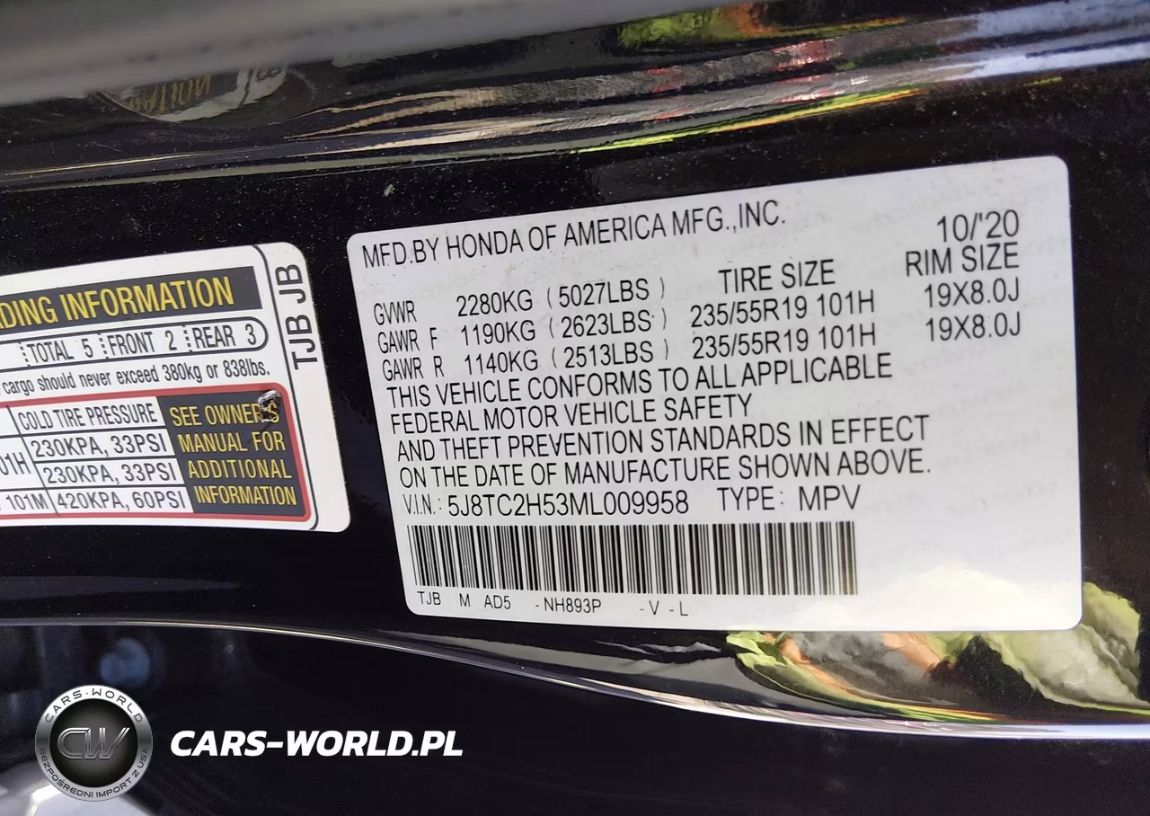 2021 Acura Rdx Technology Package VIN:5J8TC2H53ML009958 - 9