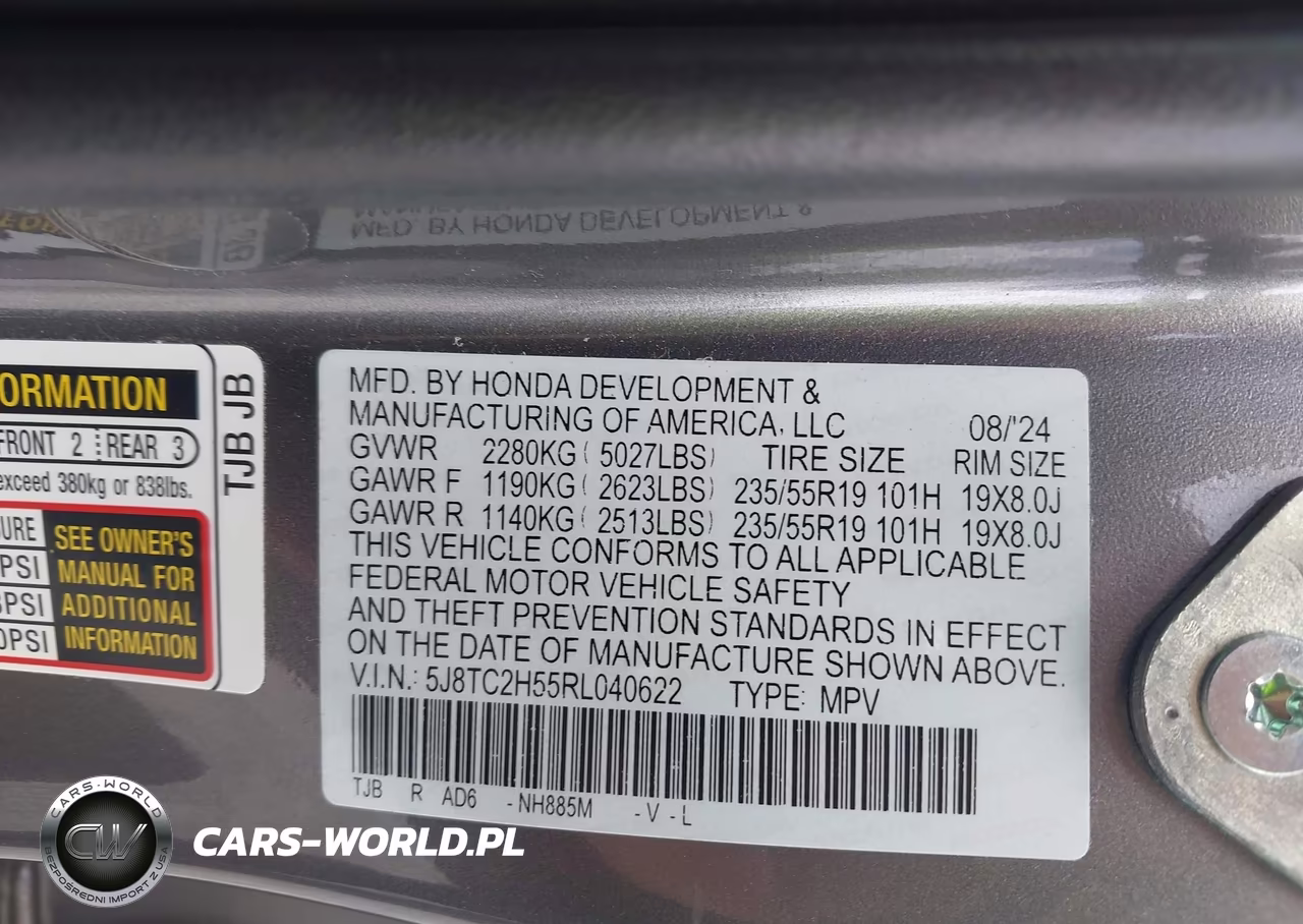 2024 Acura Rdx Technology Package VIN:5J8TC2H55RL040622 - 9