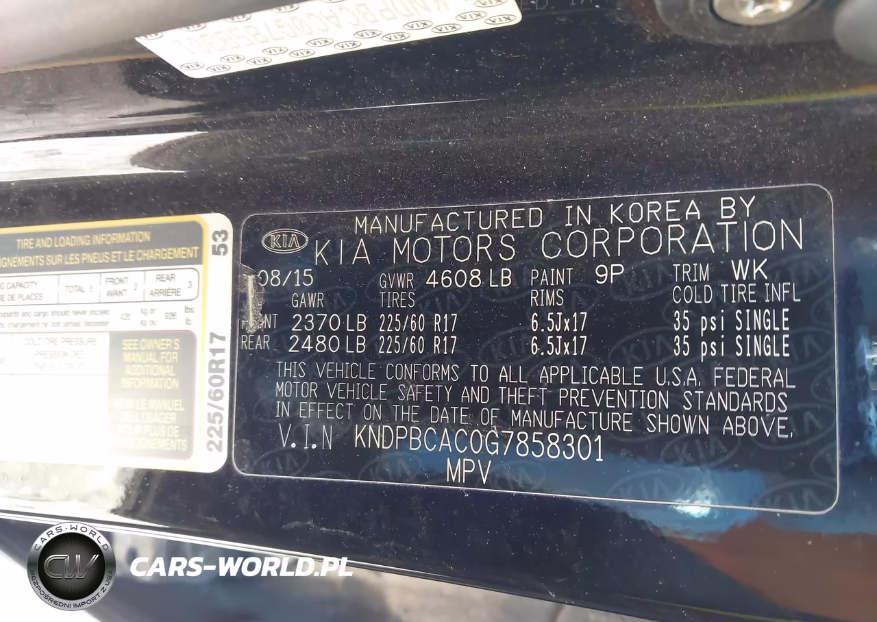 2016 Kia Sportage Lx VIN:KNDPBCAC0G7858301 - 9