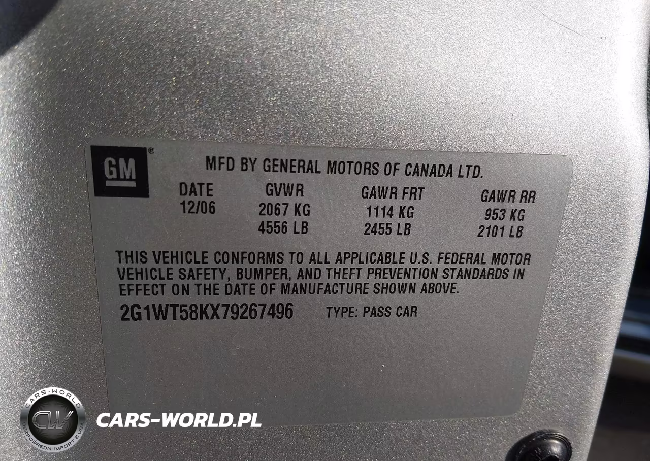 2007 Chevrolet Impala Lt VIN:2G1WT58KX79267496 - 9