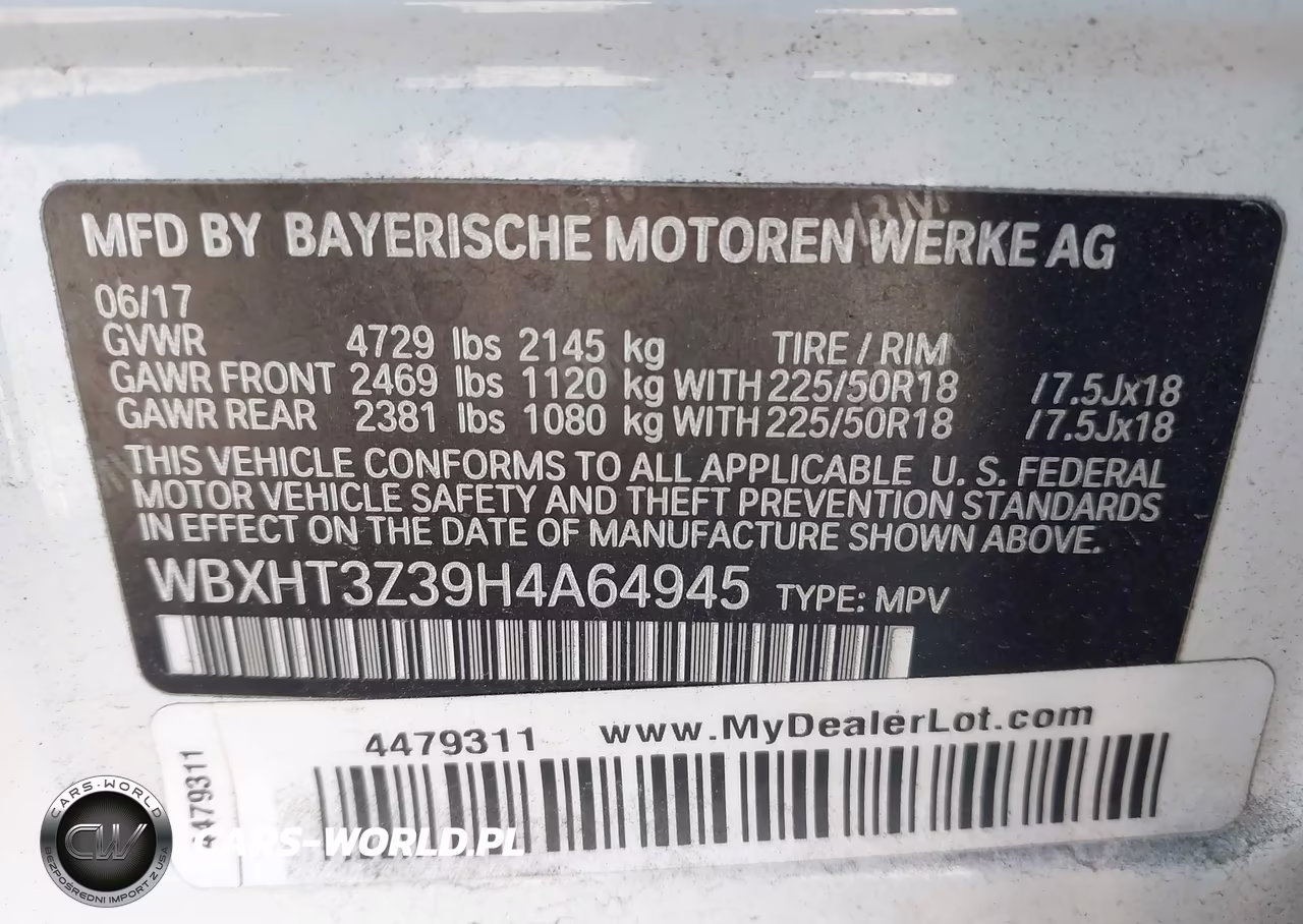 2017 BMW X1 xDrive28I VIN:WBXHT3Z39H4A64945 - 9