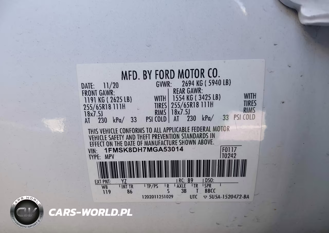 2021 Ford Explorer Xlt VIN:1FMSK8DH7MGA53014 - 9