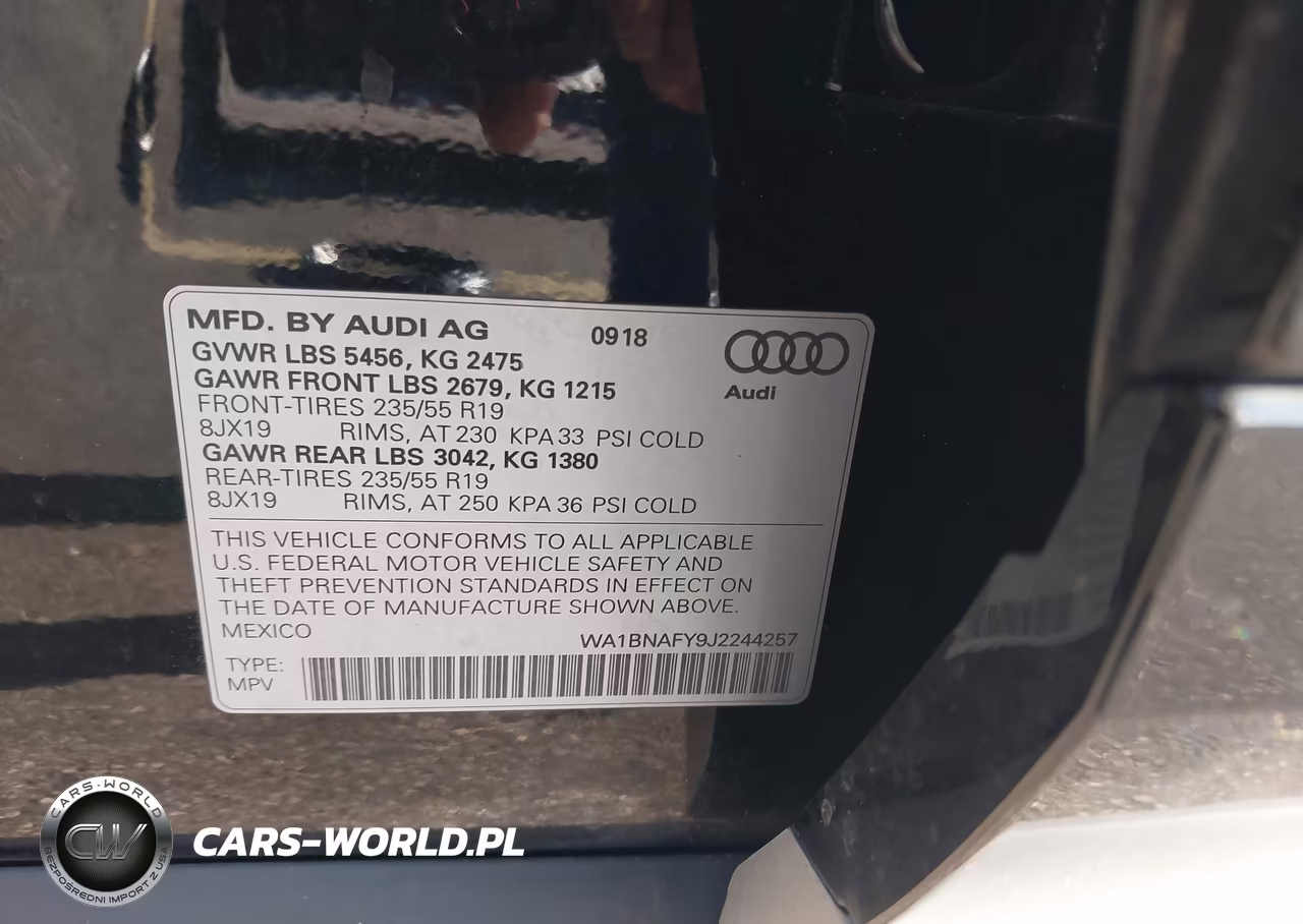 2018 Audi Q5 2.0T Premium-2.0T Tech Premium VIN:WA1BNAFY9J2244257 - 9