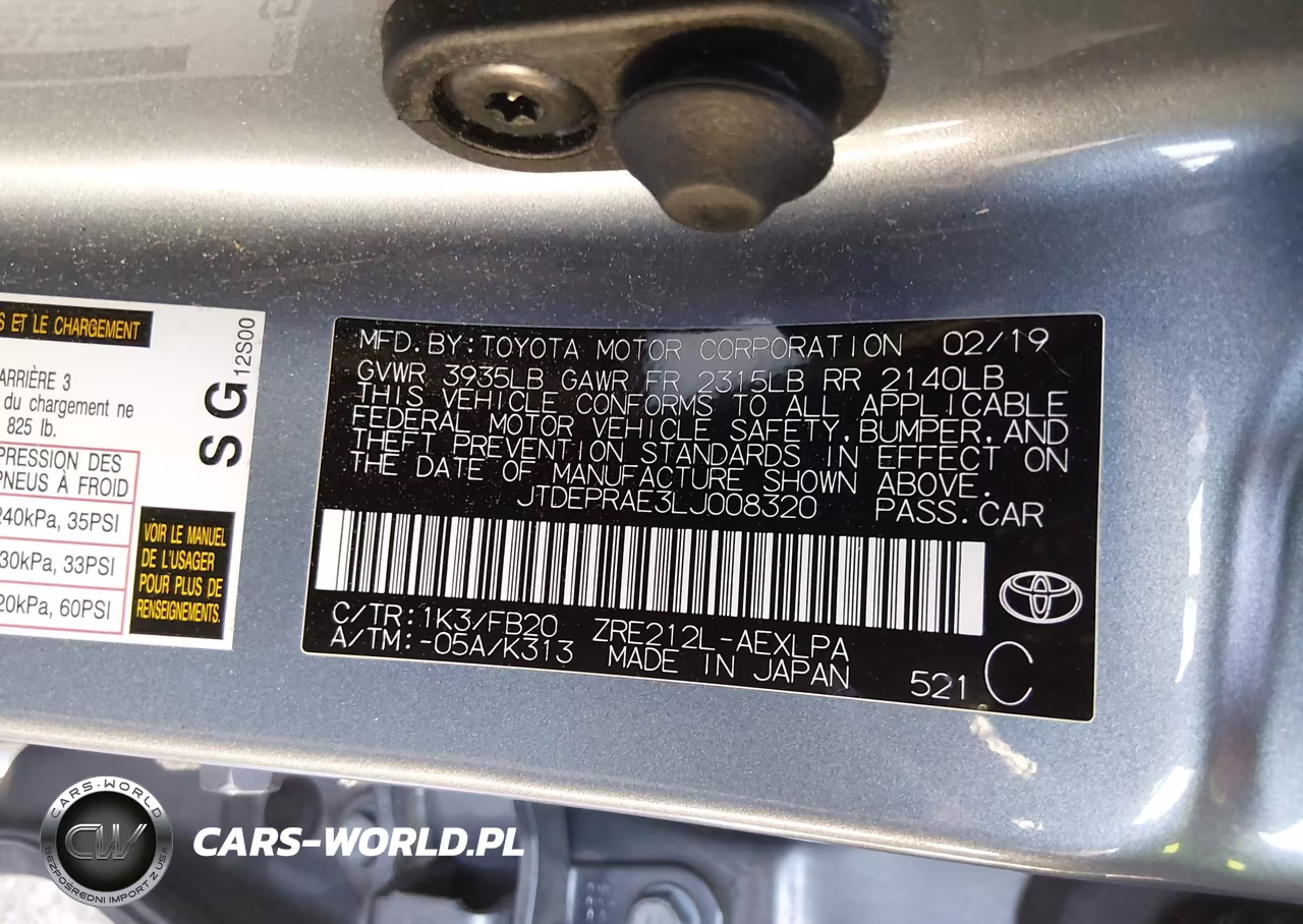 2020 Toyota Corolla Le VIN:JTDEPRAE3LJ008320 - 9