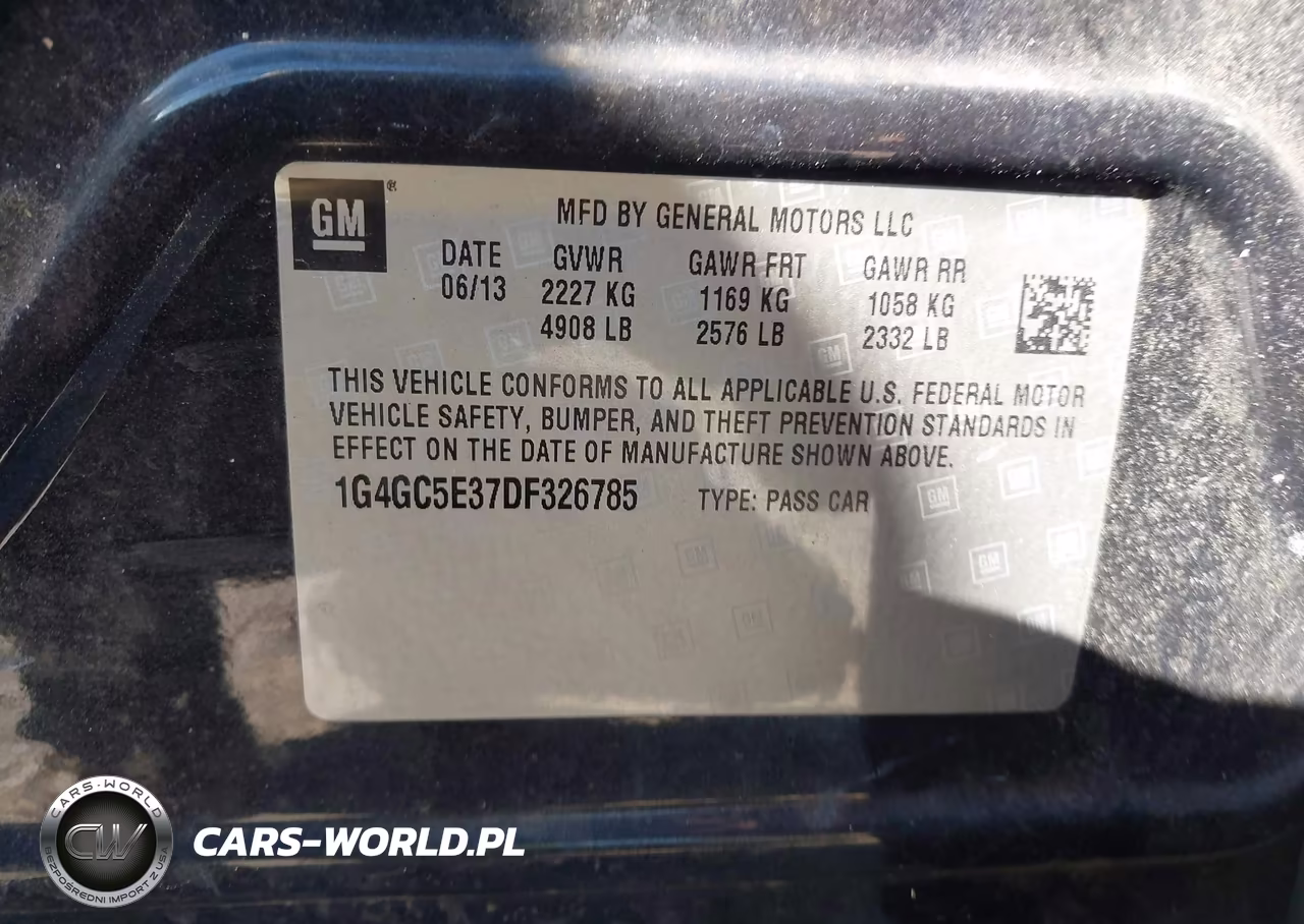 2013 Buick Lacrosse Leather Group VIN:1G4GC5E37DF326785 - 9