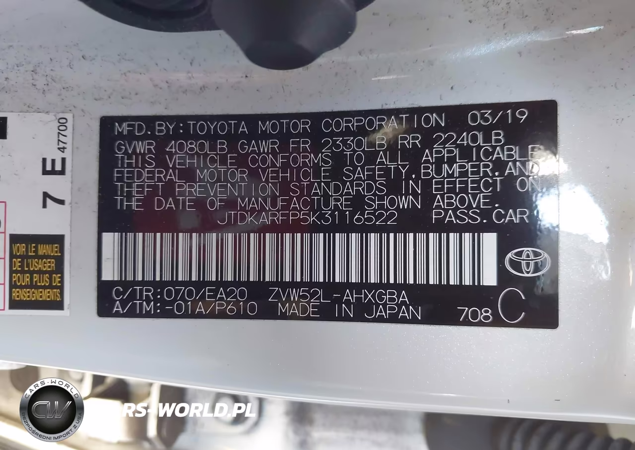 2019 Toyota Prius Prime Advanced VIN:JTDKARFP5K3116522 - 9