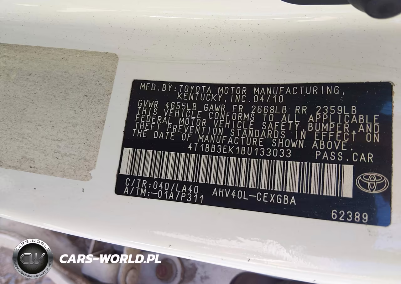 2011 Toyota Camry Hybrid VIN:4T1BB3EK1BU133033 - 9