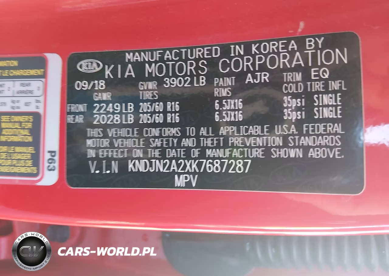 2019 Kia Soul VIN:KNDJN2A2XK7687287 - 9
