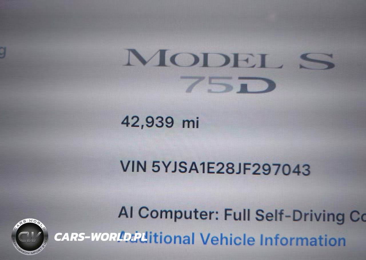 2018 Tesla Model S 100D-75D-P100D VIN:5YJSA1E28JF297043 - 15
