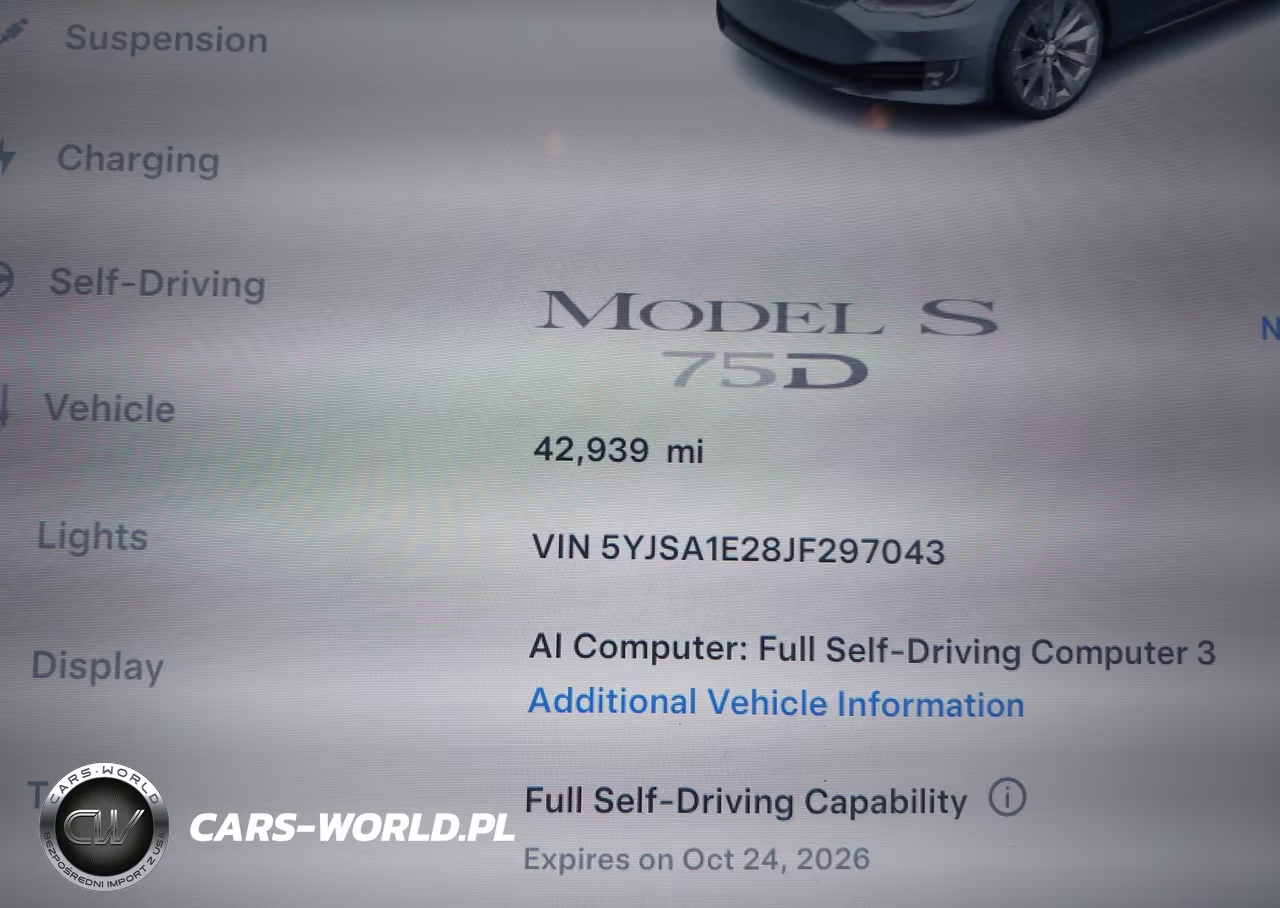 2018 Tesla Model S 100D-75D-P100D VIN:5YJSA1E28JF297043 - 7