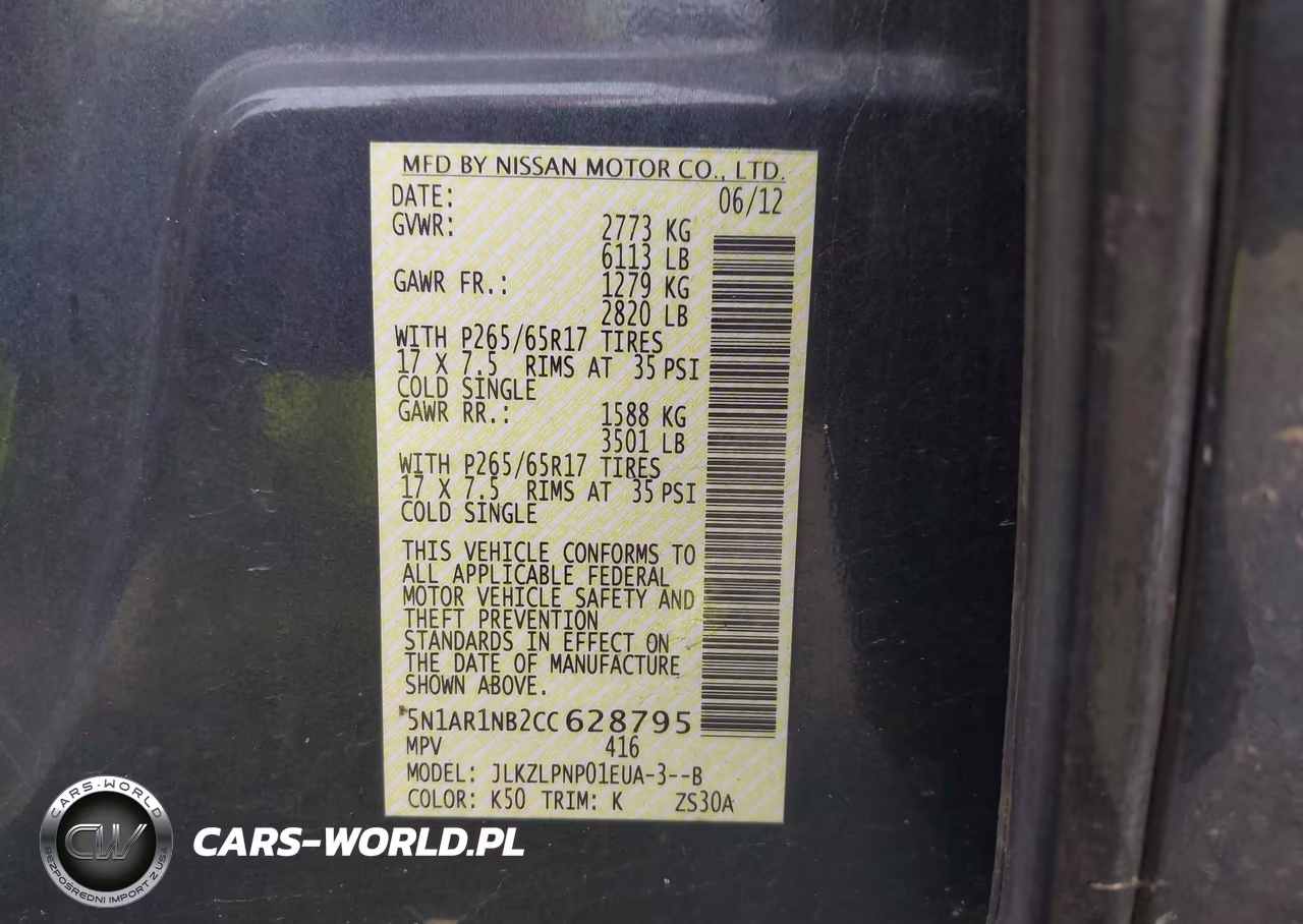2012 Nissan Pathfinder Silver VIN:5N1AR1NB2CC628795 - 9