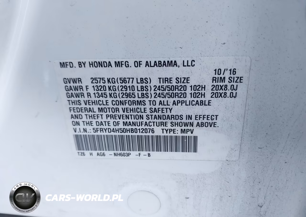 2017 Acura Mdx Technology Package VIN:5FRYD4H50HB012076 - 9