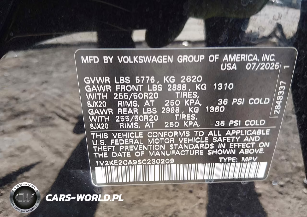 2025 Volkswagen Atlas Cross Sport 2.0T Se W-Technology VIN:1V2KE2CA9SC230209 - 9