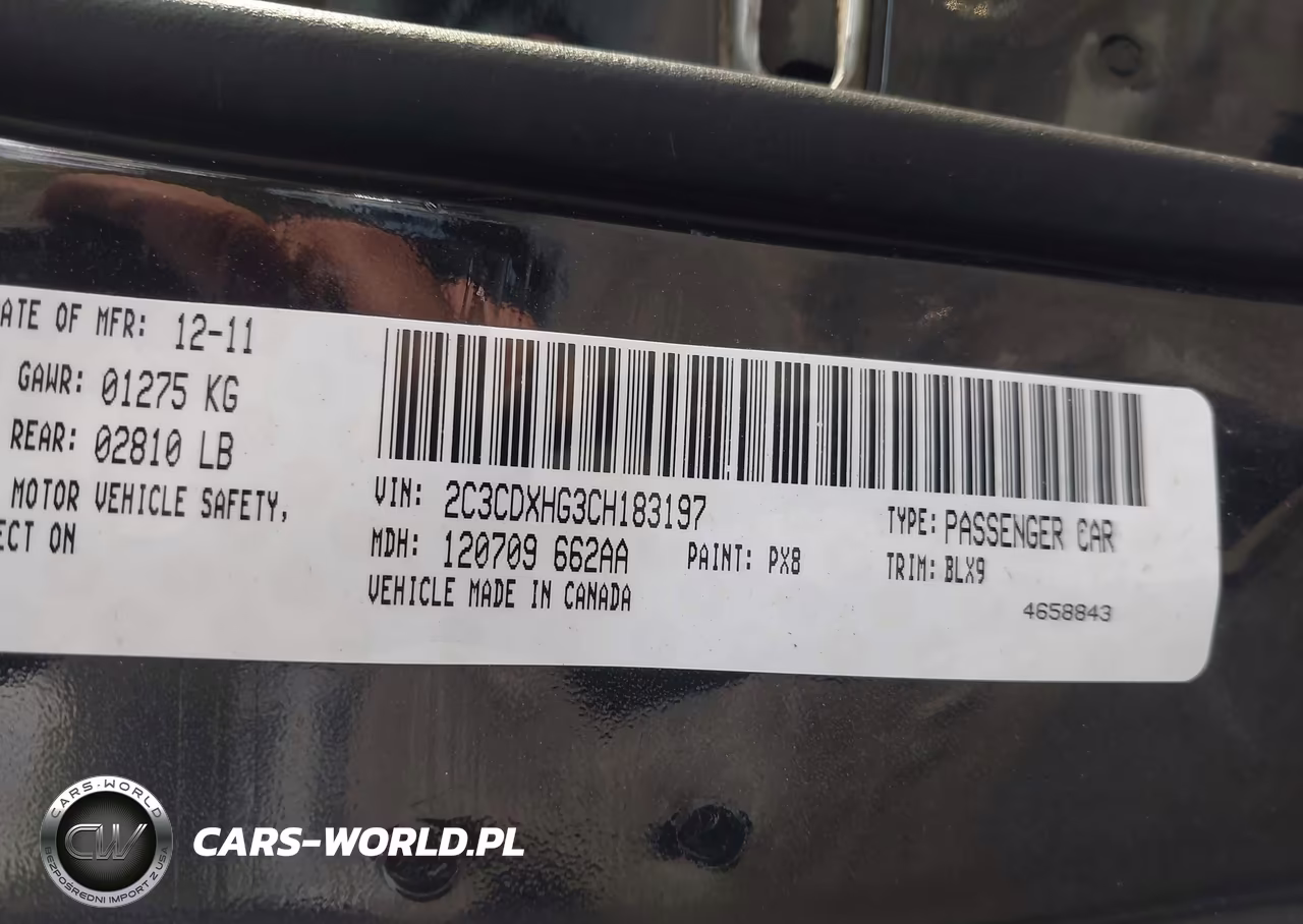 2012 Dodge Charger Sxt VIN:2C3CDXHG3CH183197 - 9
