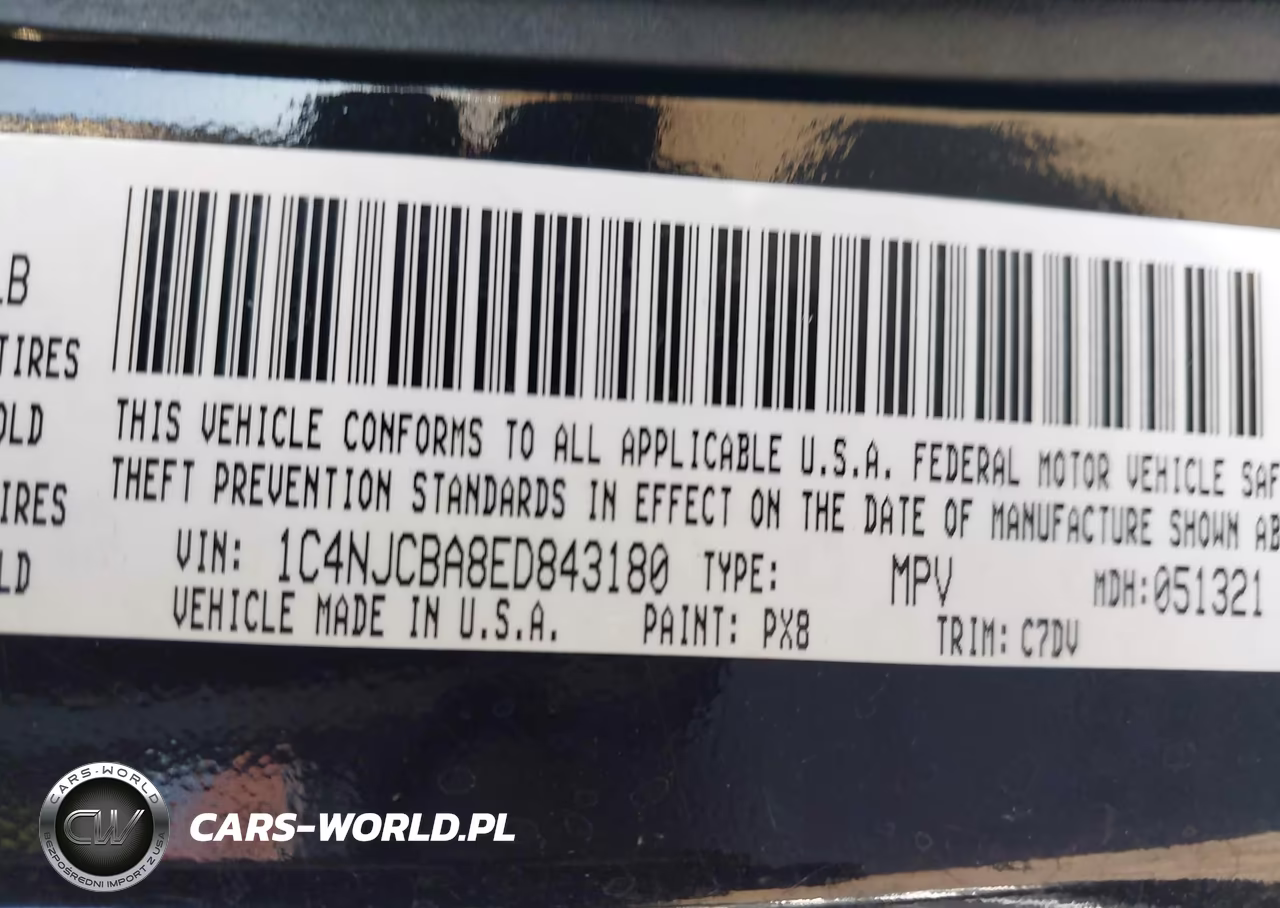 2014 Jeep Compass Sport VIN:1C4NJCBA8ED843180 - 9