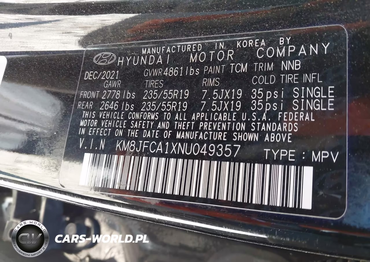 2022 Hyundai Tucson Hybrid Sel Convenience VIN:KM8JFCA1XNU049357 - 9