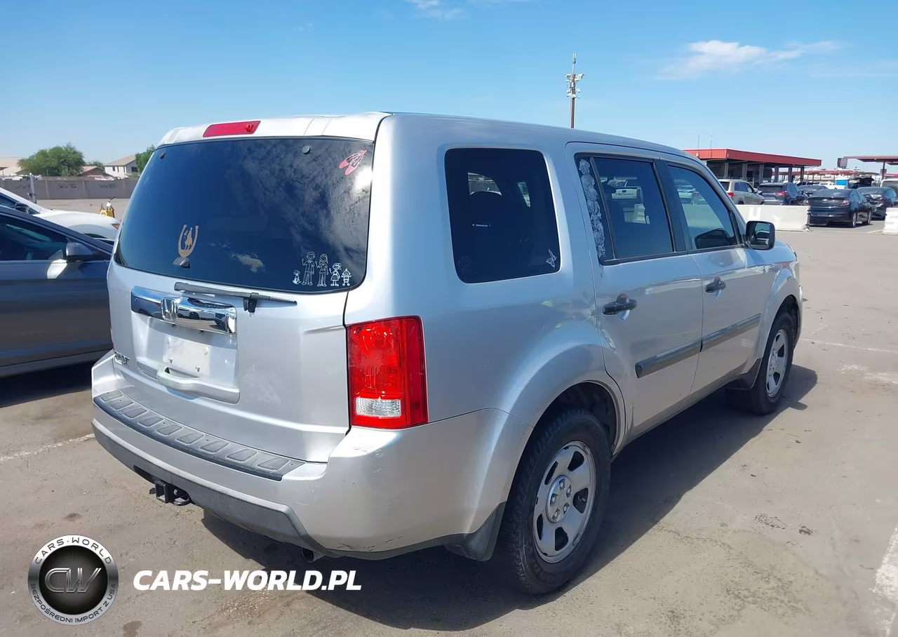 2010 Honda Pilot Lx VIN:5FNYF3H21AB019409 - 4