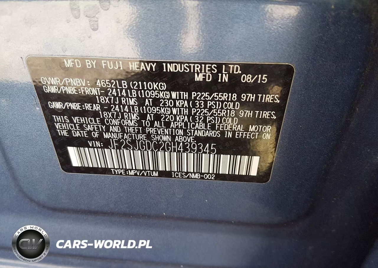 2016 Subaru Forester 2.0Xt Premium VIN:JF2SJGDC2GH439345 - 9