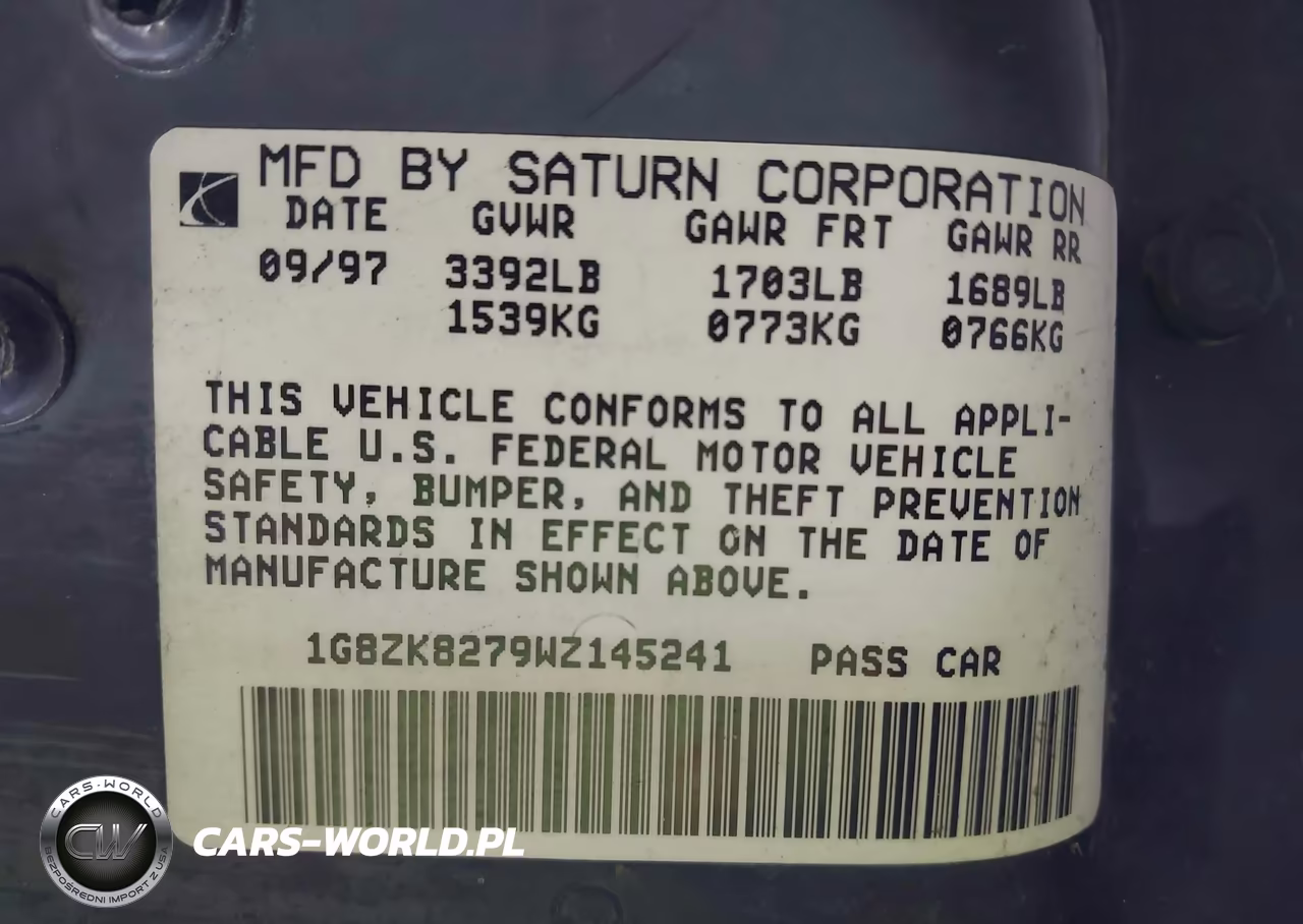 1998 Saturn Sw2 VIN:1G8ZK8279WZ145241 - 9