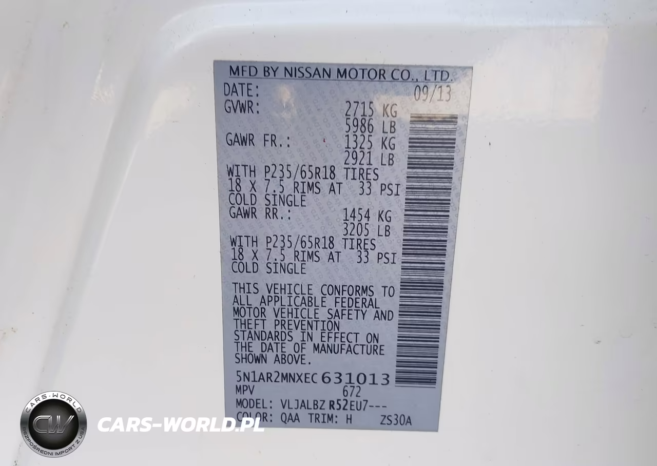2014 Nissan Pathfinder S VIN:5N1AR2MNXEC631013 - 9