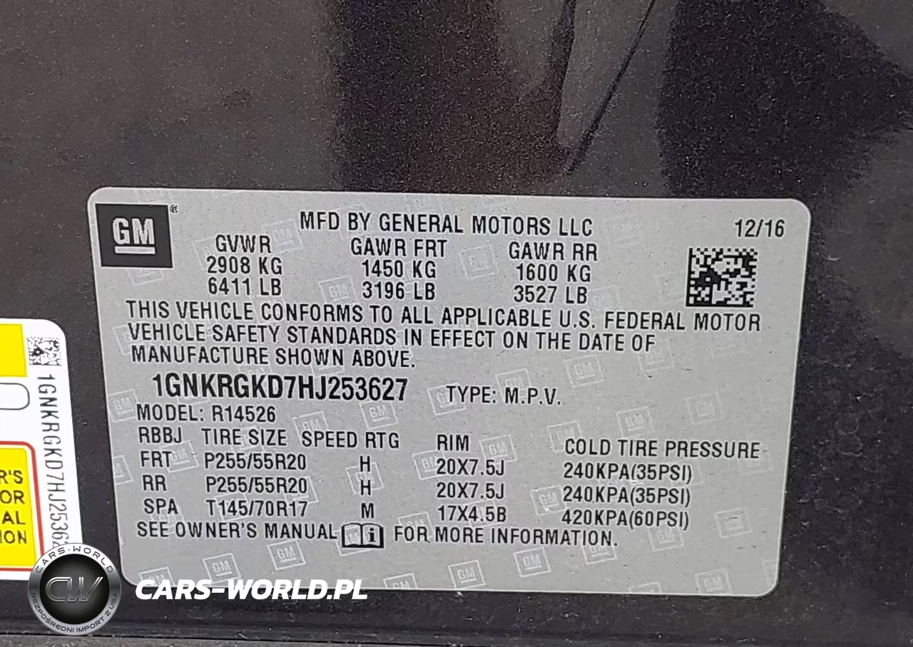 2017 Chevrolet Traverse 1Lt VIN:1GNKRGKD7HJ253627 - 9