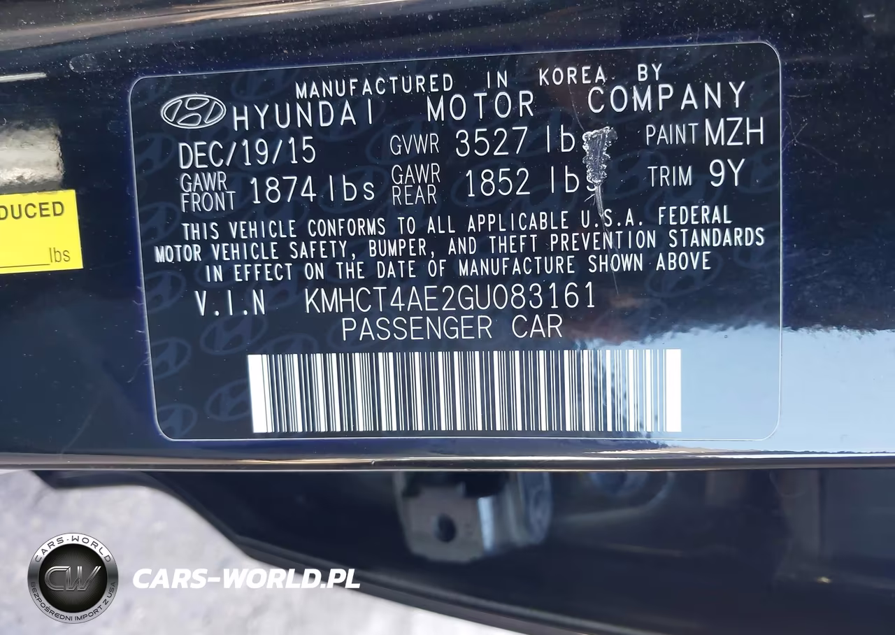 2016 Hyundai Accent Se VIN:KMHCT4AE2GU083161 - 9