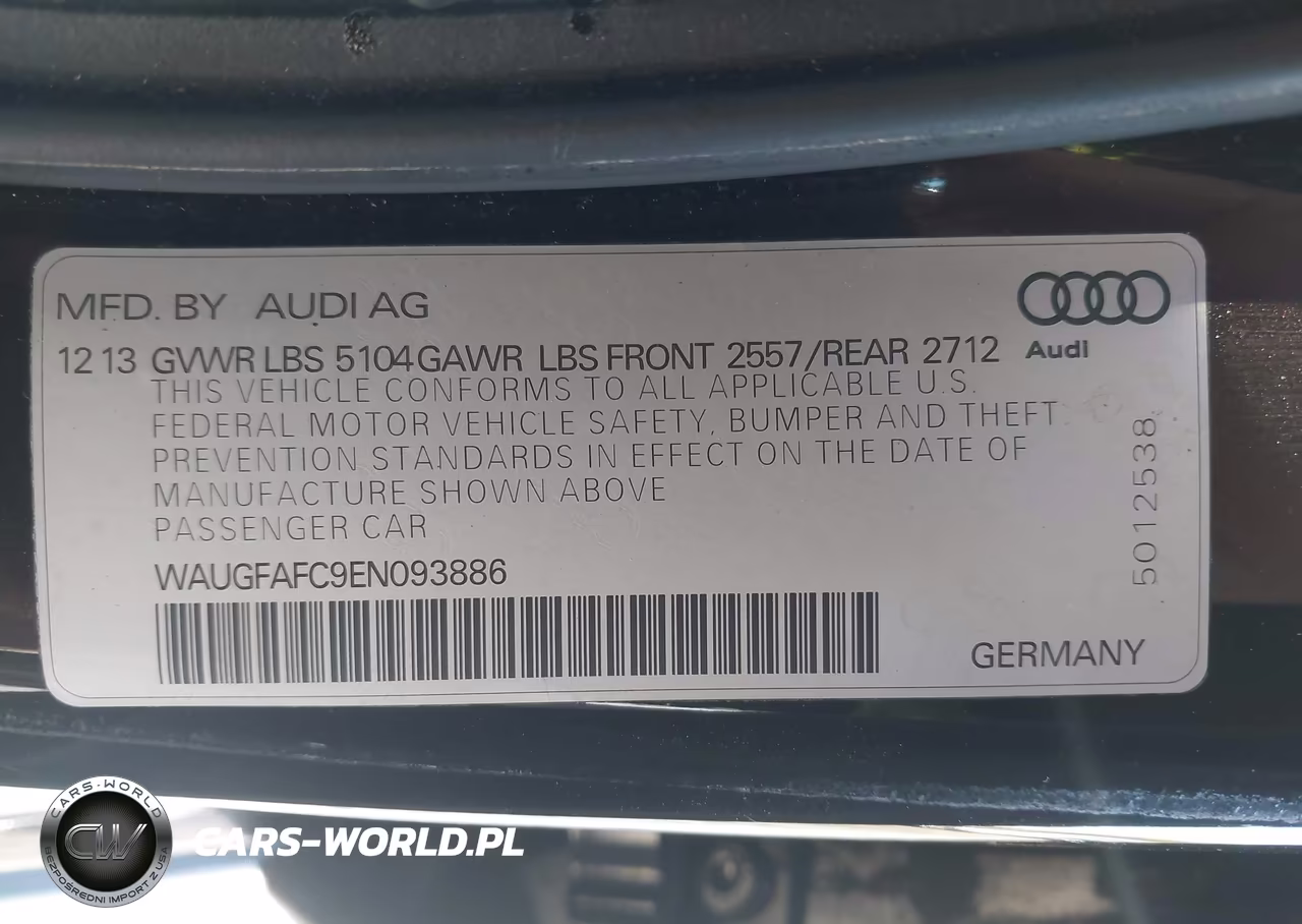 2014 Audi A6 2.0T Premium VIN:WAUGFAFC9EN093886 - 9