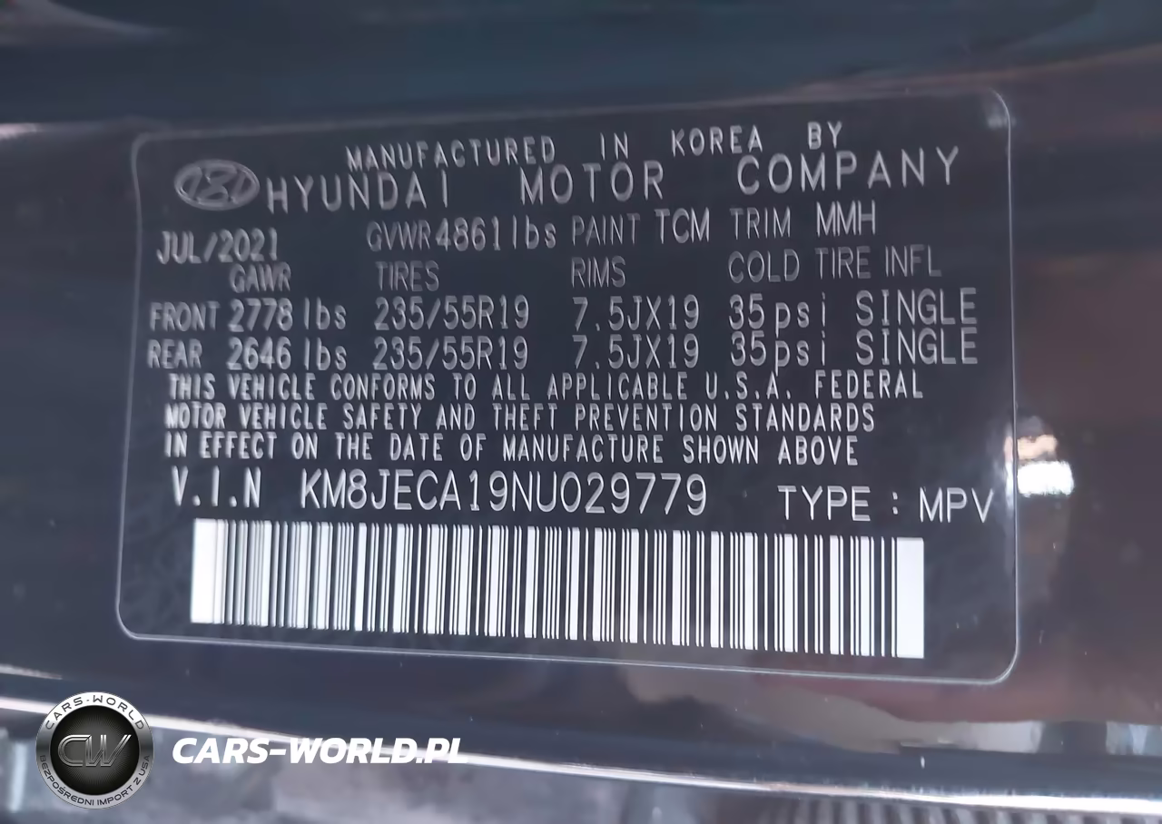 2022 Hyundai Tucson Hybrid Limited VIN:KM8JECA19NU029779 - 9