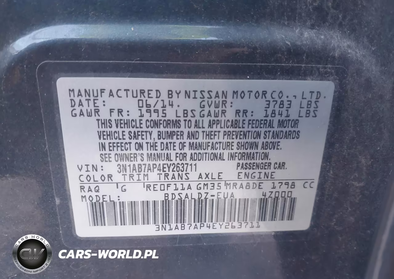 2014 Nissan Sentra Sv VIN:3N1AB7AP4EY263711 - 9