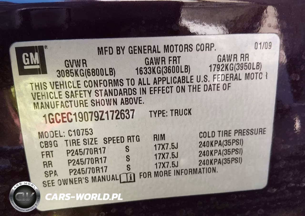 2009 Chevrolet Silverado 1500 Work Truck VIN:1GCEC19079Z172637 - 9
