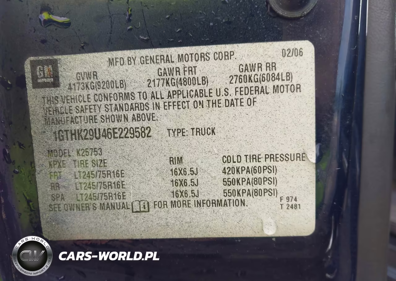 2006 GMC Sierra 2500Hd Sle1 VIN:1GTHK29U46E229582 - 9