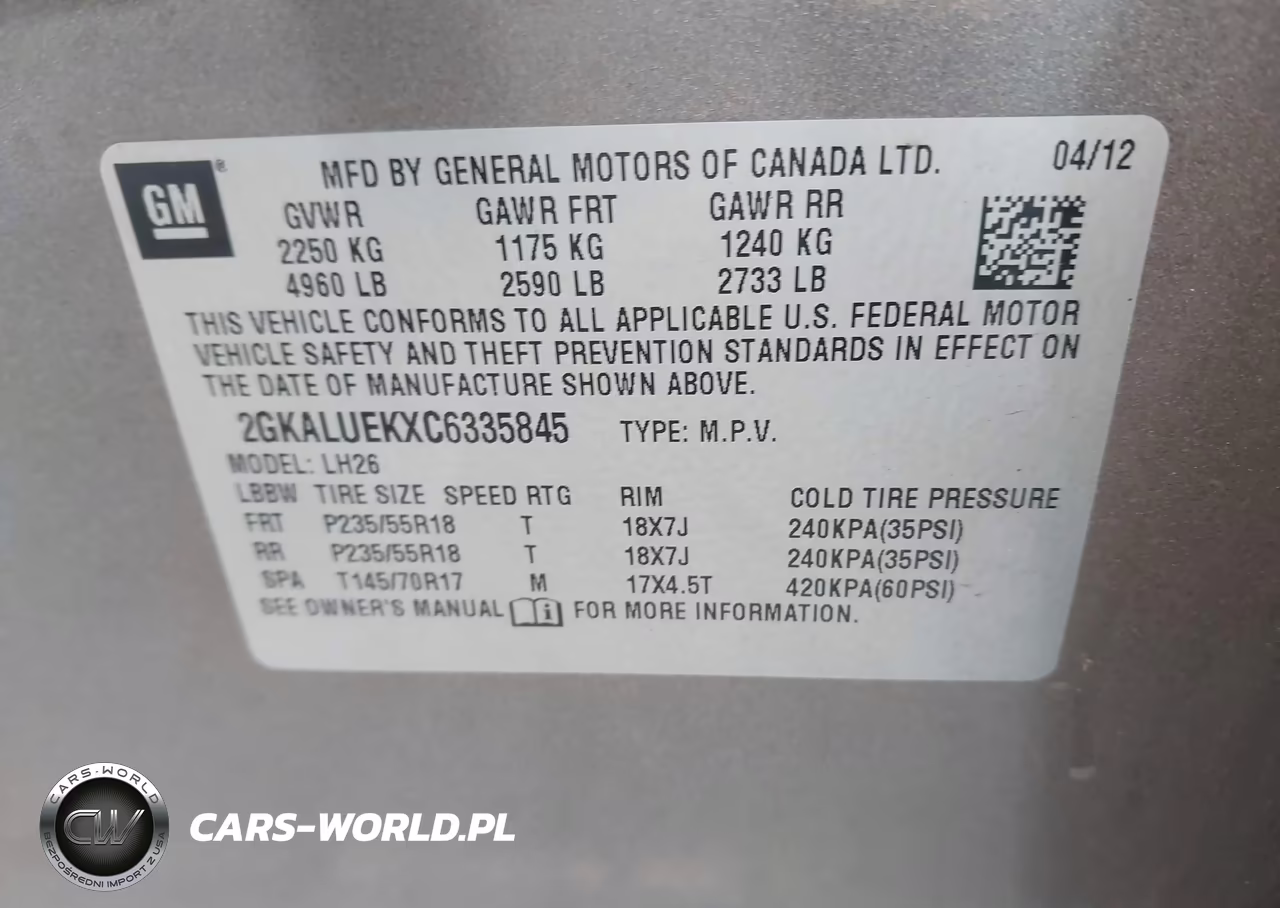 2012 GMC Terrain Slt-1 VIN:2GKALUEKXC6335845 - 9