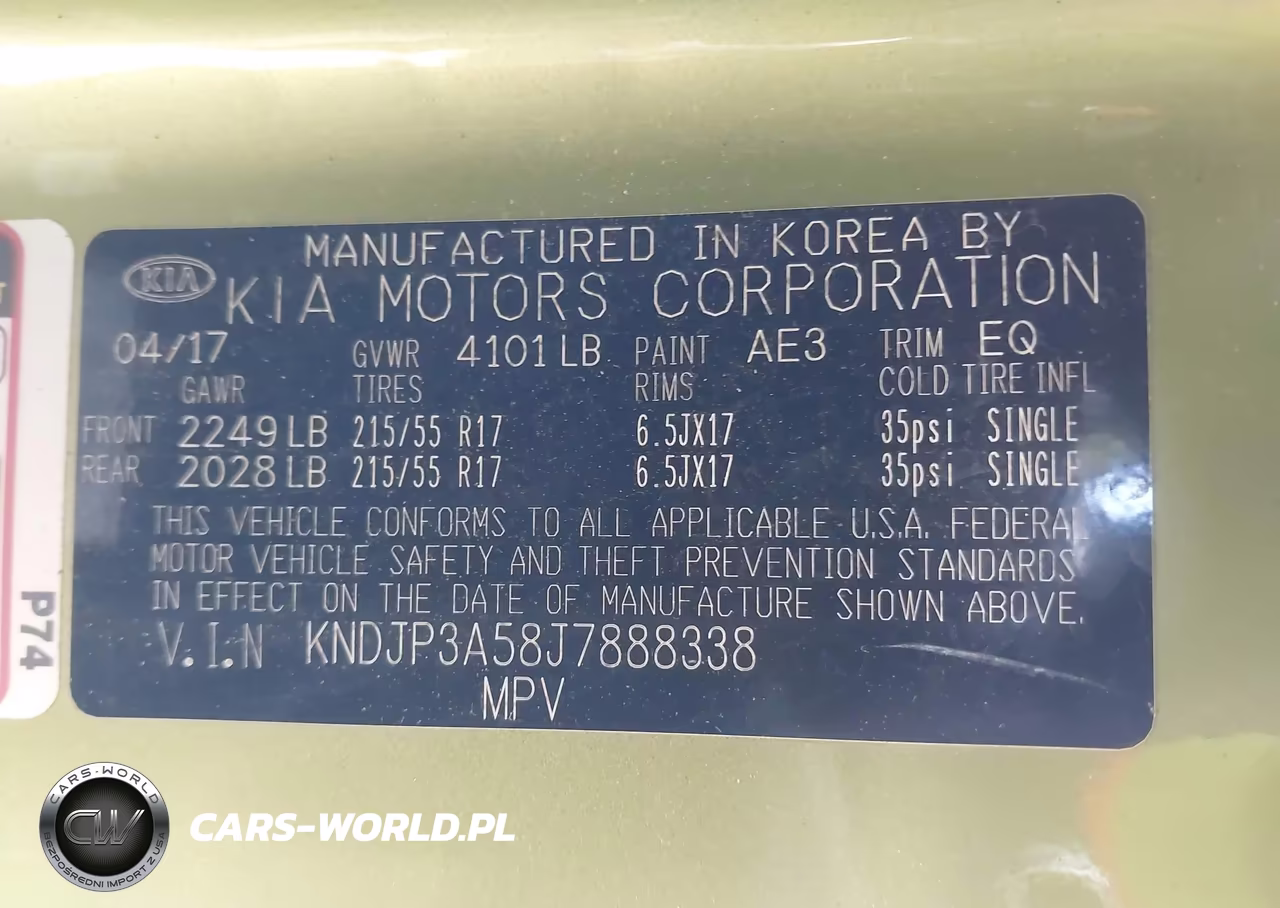 2018 Kia Soul + VIN:KNDJP3A58J7888338 - 9
