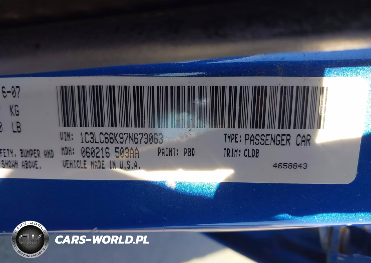 2007 Chrysler Sebring Limited VIN:1C3LC66K97N673063 - 9