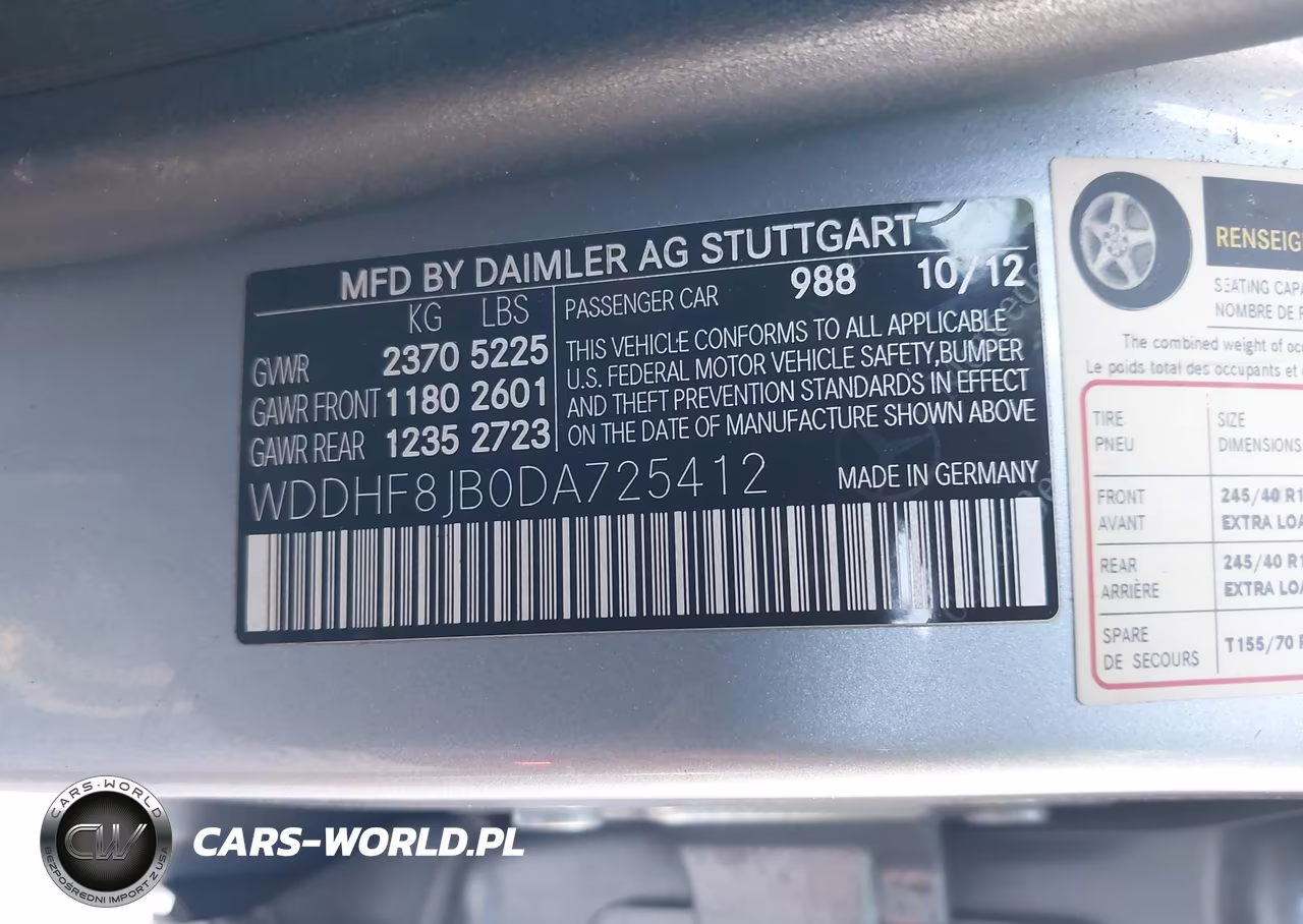 2013 Mercedes-Benz E 350 4Matic VIN:WDDHF8JB0DA725412 - 9