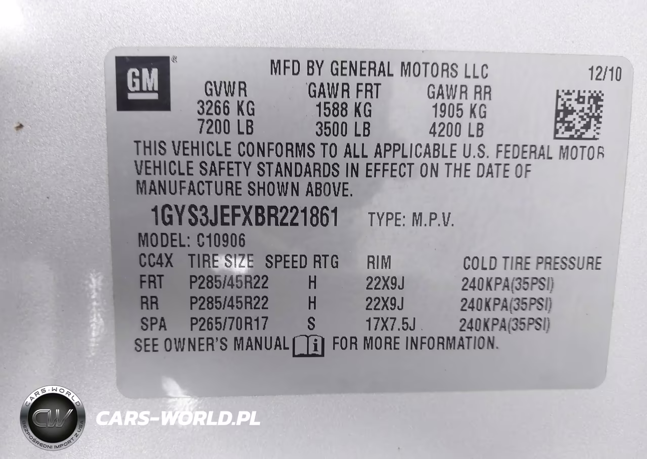 2011 Cadillac Escalade Esv Premium VIN:1GYS3JEFXBR221861 - 9