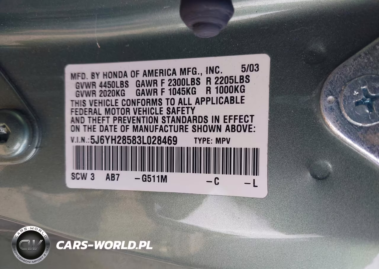 2003 Honda Element Ex VIN:5J6YH28583L028469 - 9