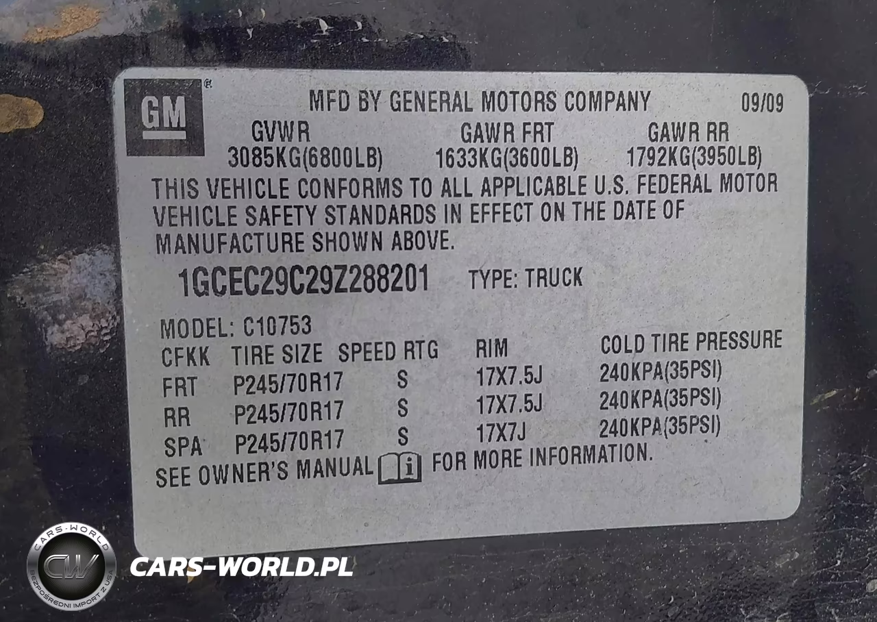2009 Chevrolet Silverado 1500 Lt VIN:1GCEC29C29Z288201 - 9