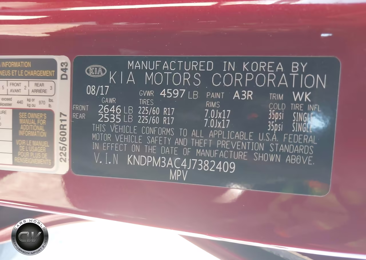 2018 Kia Sportage Lx VIN:KNDPM3AC4J7382409 - 9