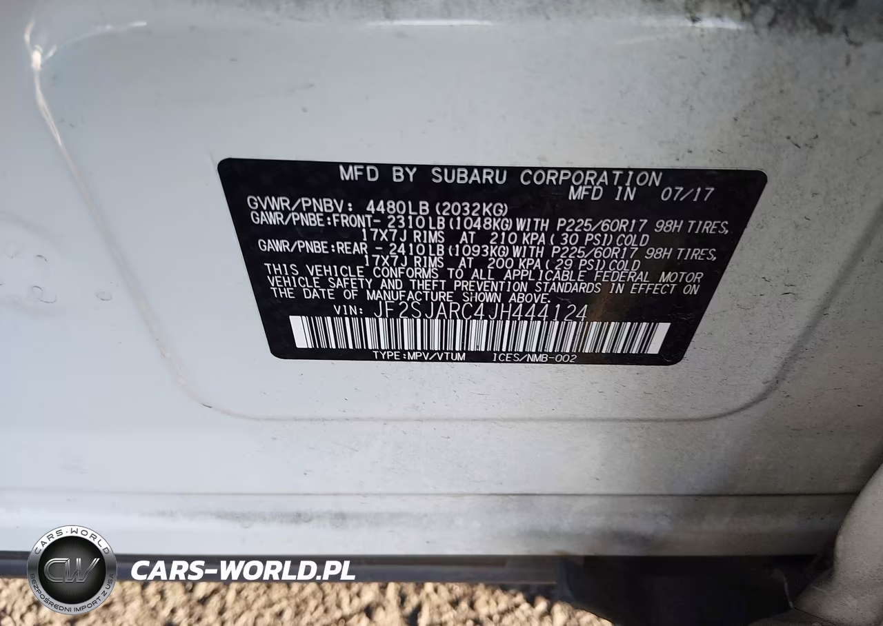 2018 Subaru Forester 2.5I Limited VIN:JF2SJARC4JH444124 - 9