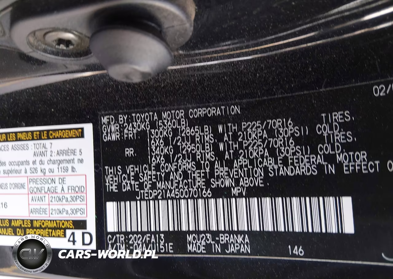 2005 Toyota Highlander V6 VIN:JTEDP21A450070166 - 9
