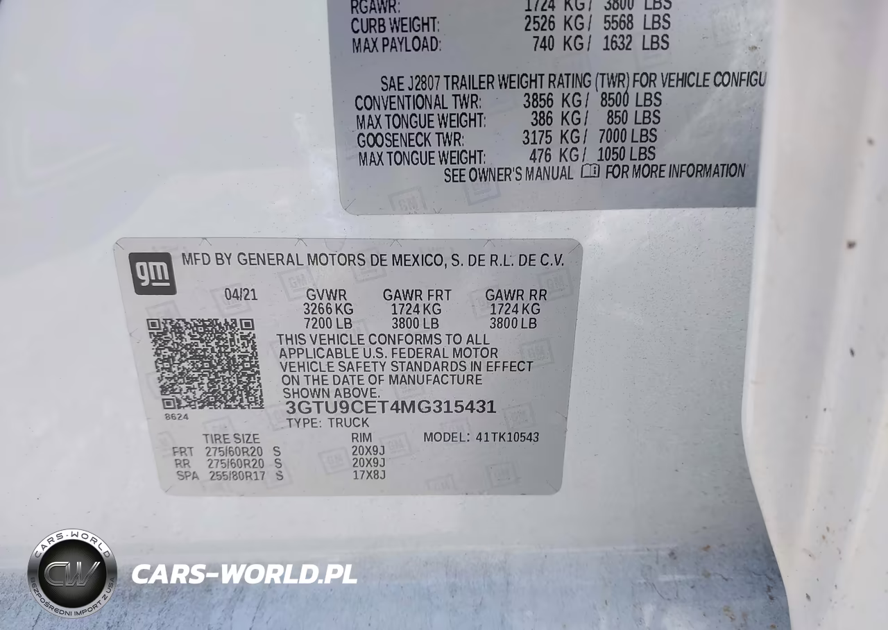 2021 GMC Sierra 1500 4Wd Short Box Elevation VIN:3GTU9CET4MG315431 - 9