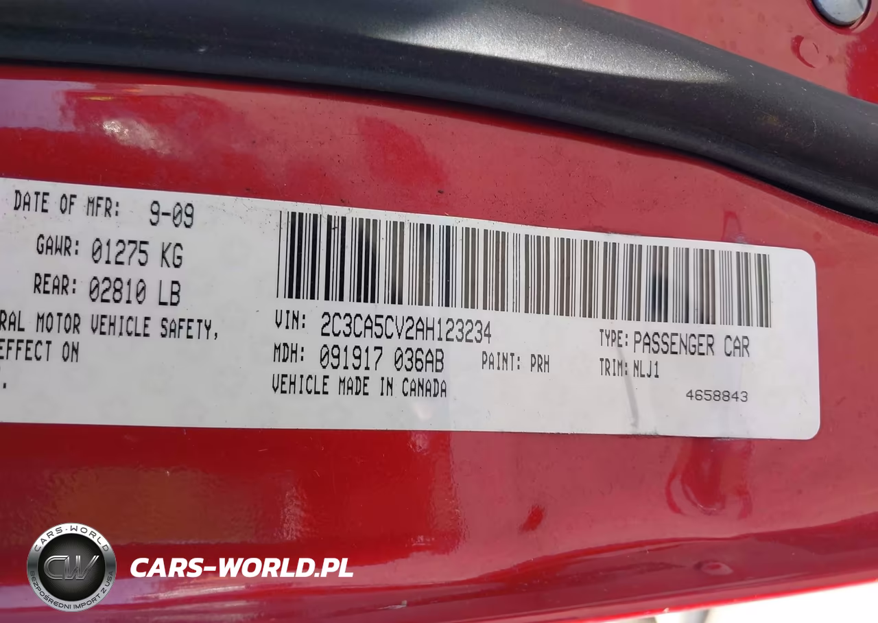 2010 Chrysler 300 Touring VIN:2C3CA5CV2AH123234 - 9