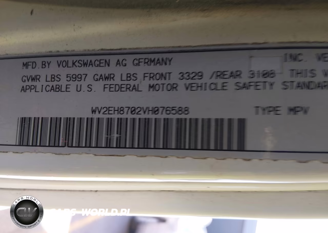 1997 Volkswagen Eurovan VIN:WV2EH8702VH076588 - 9